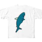 アルミのお店のパステルサメ フルグラフィックTシャツ