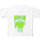 bearsfleekのKING OF POP-Green All-Over Print T-Shirt