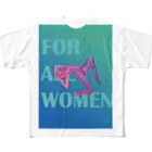 Yuta YoshiのAll for women1 フルグラフィックTシャツ