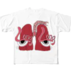 Lung Lung & FriendsのLung Lung フルグラフィックTシャツ