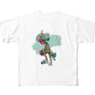 かーとぅーんのビビッドZOMBIE All-Over Print T-Shirt