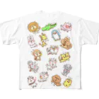 NEKOZE PANDAのあにまるず All-Over Print T-Shirt