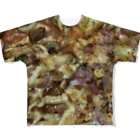 Bianco and NeROのI LOVE PIZZA  All-Over Print T-Shirt