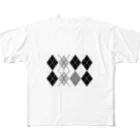 FM Studioの菱形デザイン All-Over Print T-Shirt