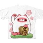 にゃんぱん屋さんのまねきジャムねこ All-Over Print T-Shirt