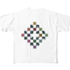 尾刀の色彩和格子 All-Over Print T-Shirt