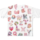 久下沼朱紗のABCmonsters All-Over Print T-Shirt