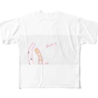 小さなおみやげやさん（SUZURI支店）のチンアナゴくんとニシキアナゴくん All-Over Print T-Shirt