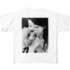 けぃすけの愛犬と美女 フルグラフィックTシャツ