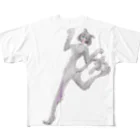 ZALIGANI　SHOP　のMINNA NEKO NI NARITAI フルグラフィックTシャツ