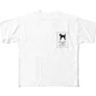 YokawaStrageのトイプードルoff leash フルグラフィックTシャツ