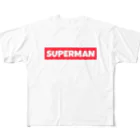 SUPERMANのSUPERMAN フルグラフィックTシャツ