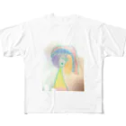 青い鳥のNijiko-chan All-Over Print T-Shirt