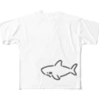 サメ わりとおもいのわりとシンプルなサメ2021 All-Over Print T-Shirt