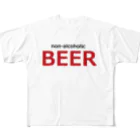 アメリカンベース のノンアルコールビール　ビール フルグラフィックTシャツ