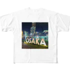 マッキーの大阪の街 All-Over Print T-Shirt