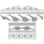 puikkoのノルディック柄　恐竜1 All-Over Print T-Shirt