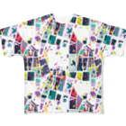 SANKAKU DESIGN STOREの秩序と無秩序のモダンアート。 light All-Over Print T-Shirt