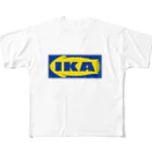 グラフィンのIKA イカ いか  ロゴ  フルグラフィックTシャツ