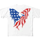 Fred HorstmanのAmerican Bald Eagle フルグラフィックTシャツ