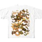 むぅ～さん63のねこ文字 All-Over Print T-Shirt