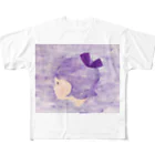 テレポーテーションのむらさきリボンちゃん All-Over Print T-Shirt