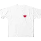 旭日旗の旭日堂の【ハート旭日旗】シリーズ All-Over Print T-Shirt