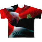 momenkoTWの錦鯉の鰭 フルグラフィックTシャツ