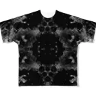 momenkoTWの波模様/白黒01 All-Over Print T-Shirt