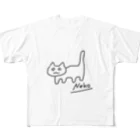 ねこ先生のねこ（Neko） フルグラフィックTシャツ