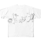 RED-SKYの鳥獣戯画 All-Over Print T-Shirt