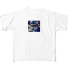 シンプルなグッズ やこ屋の目が回るベンチ All-Over Print T-Shirt