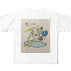 アンジュアートショップの赤たん天使 フルグラフィックTシャツ