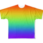 ぽぬぞぬのグラデーション　レインボー　LGBT All-Over Print T-Shirt