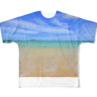 アロハスタイルハワイのラニカイビーチ フルグラフィックTシャツ