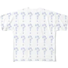 kishinoの連綿体シリーズ『成功力学』パターン柄ver. All-Over Print T-Shirt