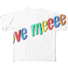 aboo1_yのラブ フルグラフィックTシャツ