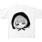 田中まり太屋の黒蜜みつこちゃん フルグラフィックTシャツ