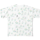 文鳥うさぎ猫とりTシャツスマホケース-facileのセキセイインコ（レインボー）ラッシュ All-Over Print T-Shirt