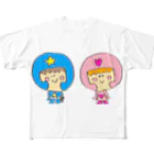 misakoのふたごの地球防衛隊 フルグラフィックTシャツ