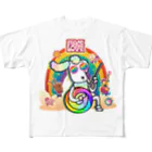 PoodleGag -  面白いプードルのレインボープードルキャンディー All-Over Print T-Shirt