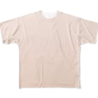 ぽぬぞぬのグラデーション Grain Milk Tea All-Over Print T-Shirt