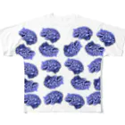 Washiemon and Ai-chan's ShopのBrains (Blue) フルグラフィックTシャツ