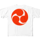 AAAstarsの赤三つ巴 All-Over Print T-Shirt