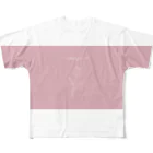ないものねだりのthank you(pink×white) All-Over Print T-Shirt
