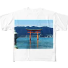 ave_varca5016の厳島神社 フルグラフィックTシャツ