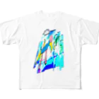 水草のおしゃれな猫マン All-Over Print T-Shirt