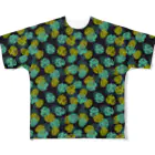 SANKAKU DESIGN STOREのフラットでポップなモンステラ。 All-Over Print T-Shirt