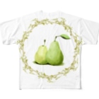 chicodeza by suzuriの手書きの洋梨イラスト All-Over Print T-Shirt