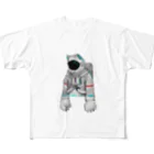 KOHH℃の脱力宇宙猫 フルグラフィックTシャツ